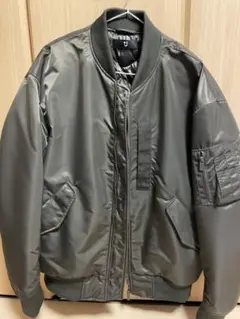 ユニクロ+J UNIQLO+J オーバーサイズ MA-1ブルゾン カーキ L