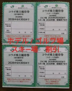 コラボ株主優待券　JR東日本×東急