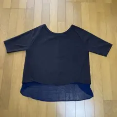 STYLE DELI 裾シフォンレイヤード風プルオーバー　フリーサイズのサムネイル