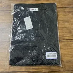 FILA ブラック Vネック Tシャツ チュニック ミニワンピース ひざ丈のサムネイル