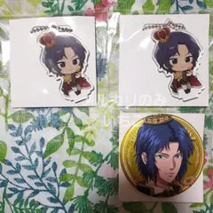 テニプリ 幸村精市 セガコラボカフェ 缶バッジ アクリルスタンドキーホルダー