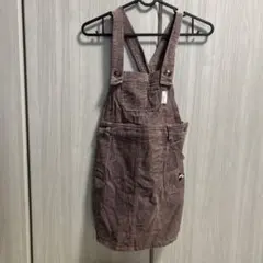 コーデュロイ ジャンバースカート