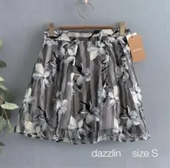 【新品未使用】dazzlin 花柄チュールミニスカート
