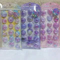 【正規品】カプセルポップシール カミオジャパン 立体 3D 3点セットまとめ売り