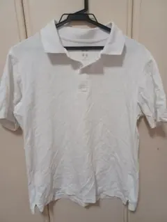 UNIQLO ホワイト 半袖 ポロシャツ