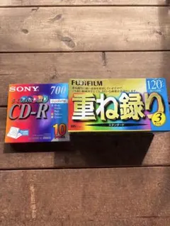 SONY CD-R 10枚 FUJIFILM VHS 3本 セット