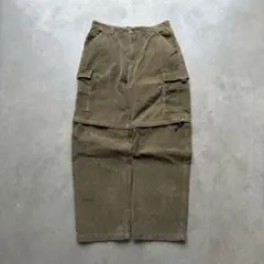 OTB バギー コーデュロイ ギミック カーゴパンツカーキ greeny 90s