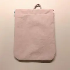 無印良品 リンクルナイロン 片手で開くフラットポーチ S ピンク