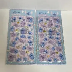 【新品】プチドロップステッカー　スティッチ　２枚セット
