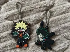 ヒロアカ 緑谷出久 爆豪勝己 ラバーストラップ 2個セット