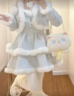 ロリータ ワンピース トレンチコート ジャケットセット コスプレ