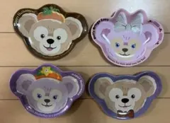 【未使用】ダッフィー シェリーメイ 小皿 4枚セット ディズニーシー