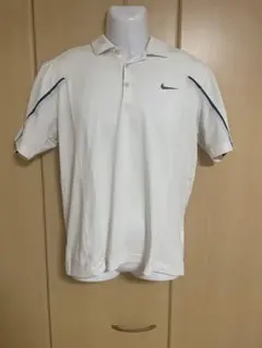 NIKE GOLF ナイキゴルフ 半袖ポロシャツ 白 ネイビー メンズM