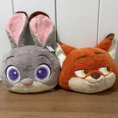 ディズニー　ニック　ジュディ　ズートピア　コストコ　ぬいぐるみ　クッション