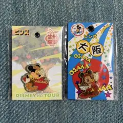 ディズニー ピンバッジ ミッキー 長野 信州 限定 スノーボード 