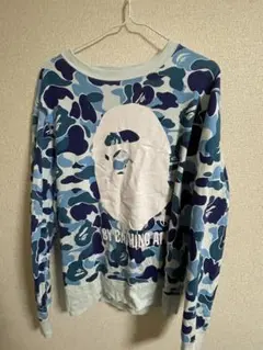 A Bathing Ape 2XL トレーナー 青系カモフラージュ - メルカリ