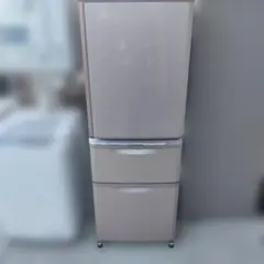 606 三菱　大型冷蔵庫　370L 300L強　小型　家庭用　自動製氷　半年保証 606 三菱 大型冷蔵庫 370L 300L強 小型 家庭用 自動製氷 半年