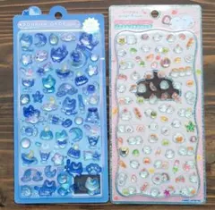 【新品未開封】ボンボンドロップシール ジュエルプチ よるねこ シマエナガ 2枚組