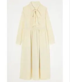 moussy ボウタイワンピース　イエロー　マタニティ　授乳服　マタニティ服