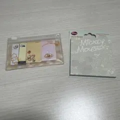付箋　ディズニー　くまのプーさん　ミッキーマウス　メモ帳