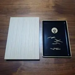 漆器 盆 蒔絵 浄土真宗(西) 切手盆