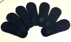 ショートソックス　フットカバー　7足セット　ブラック