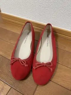 【オリエンタルトラフィック】赤いバレエシューズ リボン付き