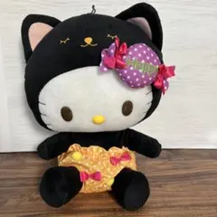 サンリオ ハローキティ BIG ぬいぐるみ 黒猫 キャット ハロウィン 2012