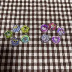 ハローキティ パワーパフガールズ おはじきシール　おすそわけ