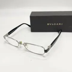 BVLGARI ブルガリ　リムレス　メガネ　ブラック　サングラス　度あり