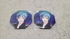 ツイステ フロイド 缶バッジ 2個セット ブレイジングジュエル オクタヴィネル