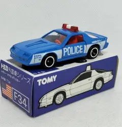 《青箱トミカF34-3-1》シボレーカマロポリスカー【ソリッドブルー】超美品