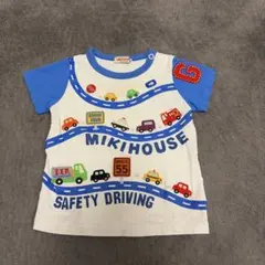 MIKIHOUSE 車と道路デザイン 半袖Tシャツ 80cm