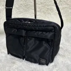 未使用級 ポーター タンカー ショルダーバッグ Lサイズ 2層 ブラック 日本製
