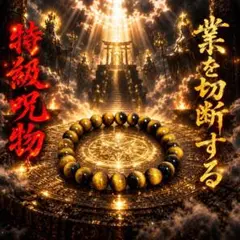 【特級呪物】業を切断する祈願ブレスレット 厄除け お守り 天然石　数珠