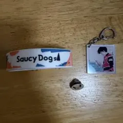 Saucy Dog キーホルダー、ボールペンセット