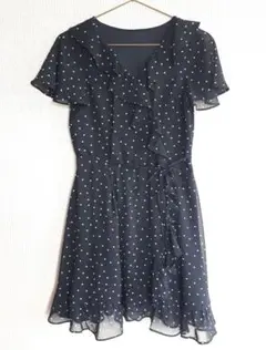 【新品】ナイスクラップ　ワンピース（ブラック ✕ ホワイト）