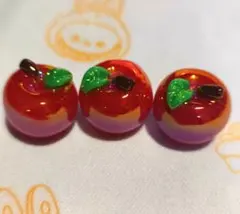 3点購入対象品㊷(3点で1000円)りんごビーズまとめ売り