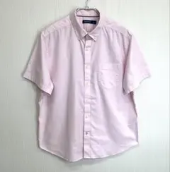 NAUTICA 半袖ボタンダウンシャツ XL ピンク オックスフォードのサムネイル