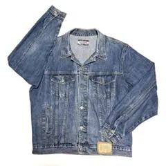 80s L相当 アメリカ古着　ジージャン ビンテージジャケット　メンズ　HUGD