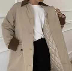 DAZY ゆったりパデットジャケット モカブラウン アウター 防寒