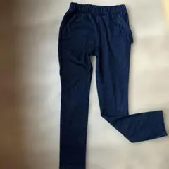 キッズ デニム風 スパッツ レギンス ネイビー