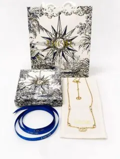 DIOR ディオール CDロゴ ネックレス ゴールド パール g
