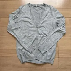 UNIQLO UVカットスーピマコットンVネックカーディガン L