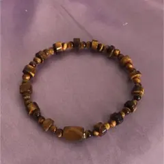 ⭐️最終SALE！インド製★新品☆オリジナル☆ハンドメイド 虎目石★ブレスレット④