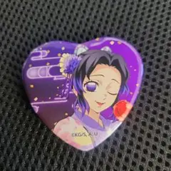 鬼滅の刃　ナムコ　B賞 ハート型 缶バッジ　namco 胡蝶しのぶ