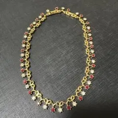 NINA RICCI 花モチーフ ネックレス　ヴィンテージ