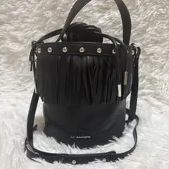 ラバガジェリー2way LA BAGAGERIE バ ッグ フリンジ バケツ型