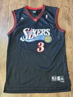 美品】NBA ミッチェルアンドネスシクサーズ ゲームシャツ アイバーソン