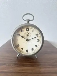 1930年代 ドイツ KIENZLE キンツレ手巻き機械時計 真鍮 実動美品 ドイツ KIENZLE 本革仕様の真鍮ガラス目覚し時計 時計/目覚し